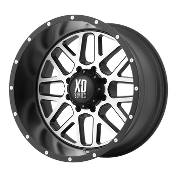 16x7 5x130 XD Series Offroad Wheels XD820 Grenade Satin Black Machined Face 42 offset 84.1 hub