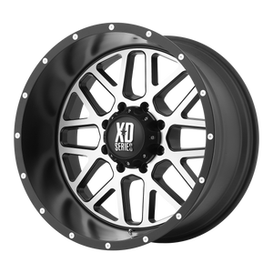 17x8.5 5x114.3 XD Series Offroad Wheels XD820 Grenade Satin Black Machined Face 0 offset 72.6 hub