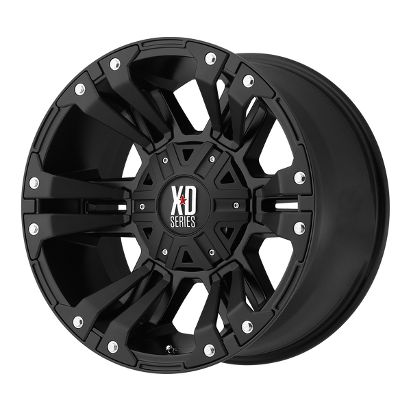 20x9 5x127/5x139.7 XD Series Offroad Wheels XD822 Monster 2 Matte Black 0 offset 78.3 hub