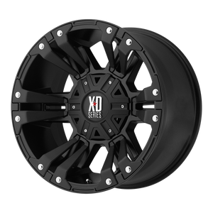 18x9 5x127/5x135 XD Series Offroad Wheels XD822 Monster 2 Matte Black 18 offset 87.1 hub