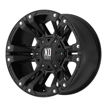 18x10 5x127 XD Series Offroad Wheels XD822 Monster 2 Matte Black -24 offset 78.3 hub