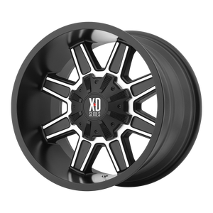 18x9 6x135/6x139.7 XD Series Offroad Wheels XD823 Trap Satin Black With Machined Face 18 offset 106.25 hub