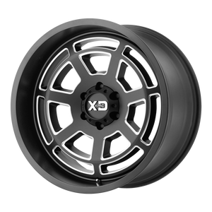 20x9 5x150 XD Series Offroad Wheels XD824 Bones Satin Black Milled 25 offset 110.5 hub