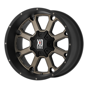 20x12 8x180 XD Series Offroad Wheels XD825 Buck 25 Matte Black Dark Tint -44 offset 124.2 hub