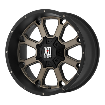 20x12 8x180 XD Series Offroad Wheels XD825 Buck 25 Matte Black Dark Tint -44 offset 124.2 hub