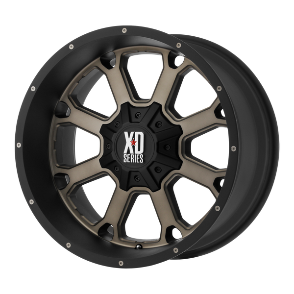 20x14 5x127/5x139.7 XD Series Offroad Wheels XD825 Buck 25 Matte Black Dark Tint -76 offset 78.3 hub