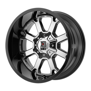 22x10 8x170 XD Series Offroad Wheels XD825 Buck 25 Pvd Center Gloss Black Lip -18 offset 125.5 hub