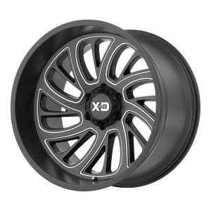 20x12 5x127 XD Series Offroad Wheels XD826 Surge Satin Black Milled -44 offset 78.3 hub