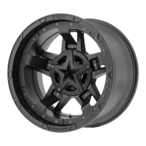 20x10 5x127/5x139.7 XD Series Offroad Wheels XD827 Rockstar 3 Matte Black -24 offset 78.3 hub