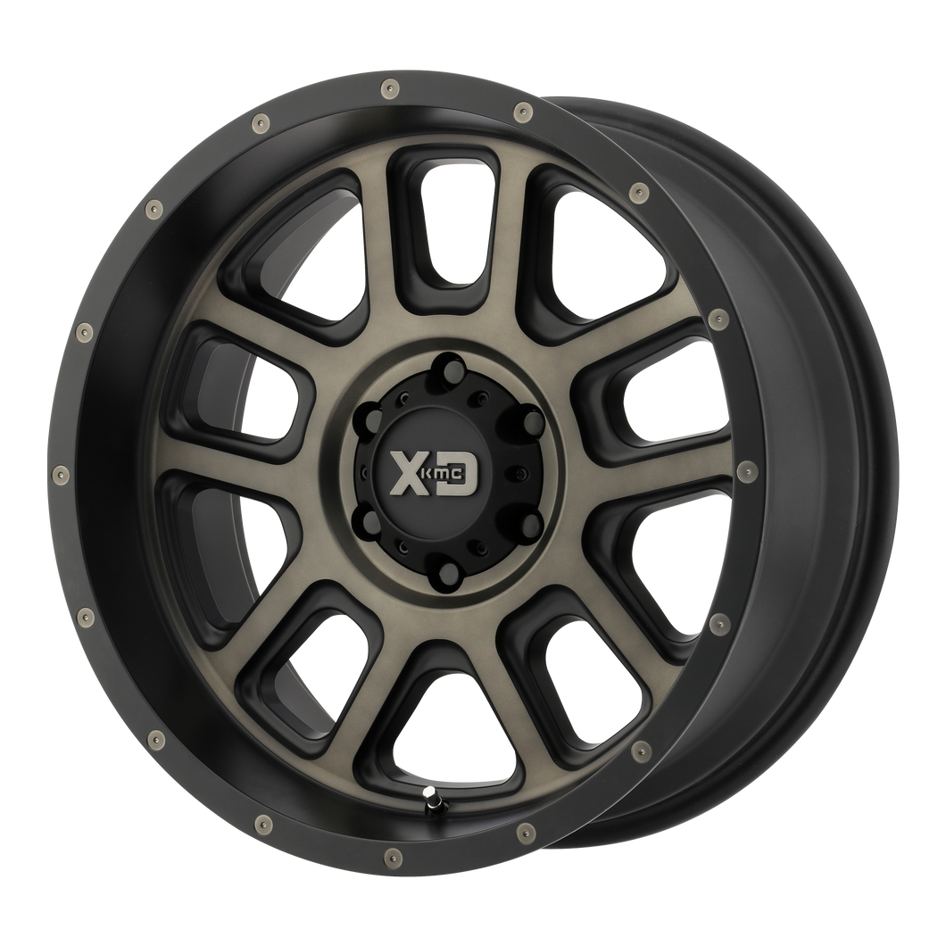 20x9 6x139.7 XD Series Offroad Wheels XD828 Delta Matte Black W/ Dark Tint Clear -12 offset 106.25 hub