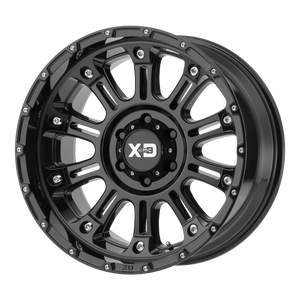 17x9 6x139.7 XD Series Offroad Wheels XD829 Hoss 2 Gloss Black -12 offset 106.25 hub