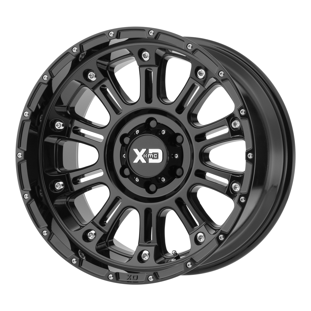 17x9 6x139.7 XD Series Offroad Wheels XD829 Hoss 2 Gloss Black -12 offset 106.25 hub