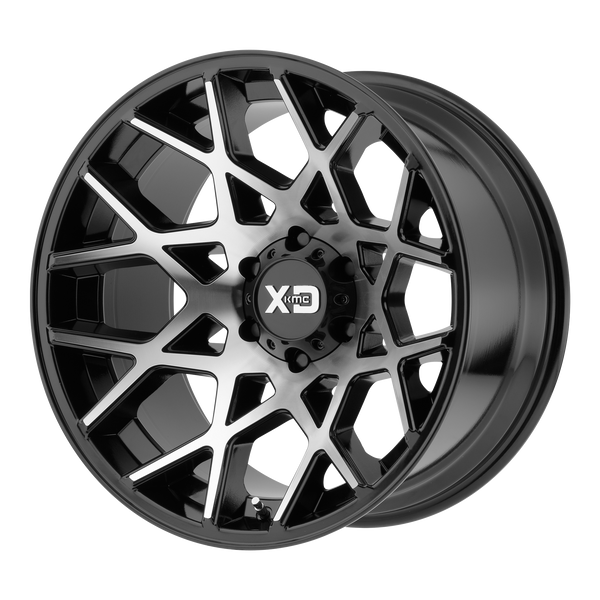 20x10 5x139.7 XD Series Offroad Wheels XD831 Chopstix Gloss Black Machined -24 offset 78 hub