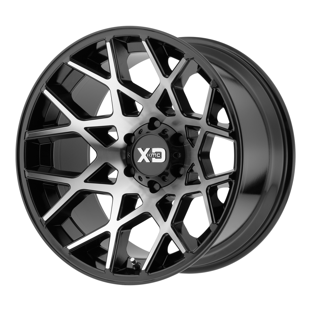 20x10 6x135 XD Series Offroad Wheels XD831 Chopstix Gloss Black Machined -24 offset 87.1 hub