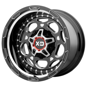 20x9 6x114.3/6x139.7 XD Series Offroad Wheels XD837 Demodog Gloss Black Milled 18 offset 93.1 hub