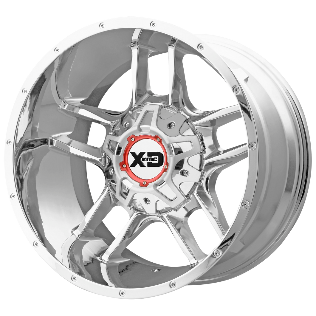 20x9 6x135/6x139.7 XD Series Offroad Wheels XD839 Clamp Chrome 18 offset 106.25 hub