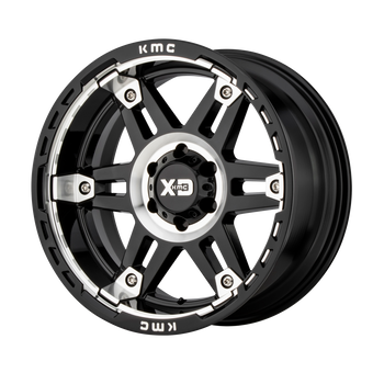 20x9 5x127 XD Series Offroad Wheels XD840 Spy 2 Gloss Black Machined 0 offset 78.3 hub