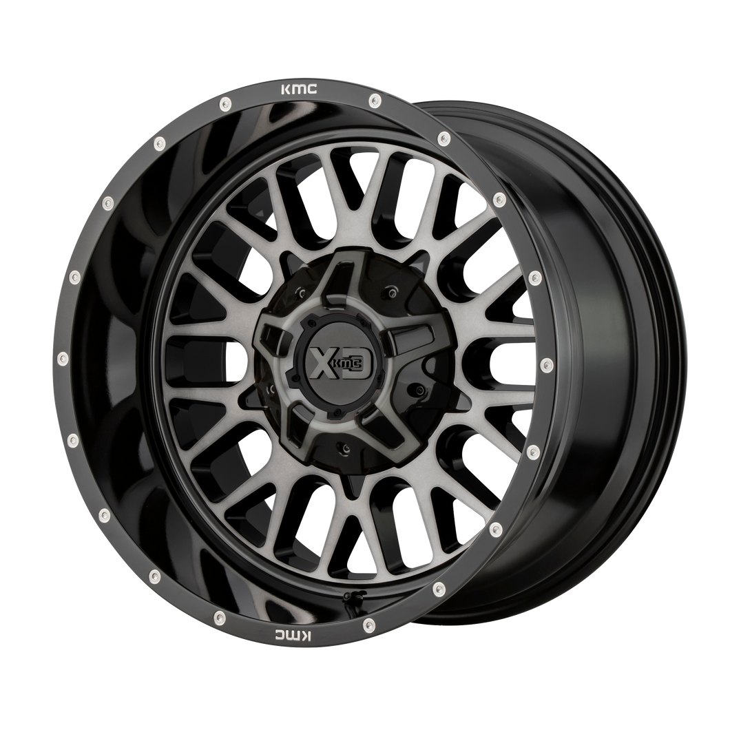 20x9 5x139.7/5x150 XD Series Offroad Wheels XD842 Snare Gloss Black Gray Tint 18 offset 110.5 hub