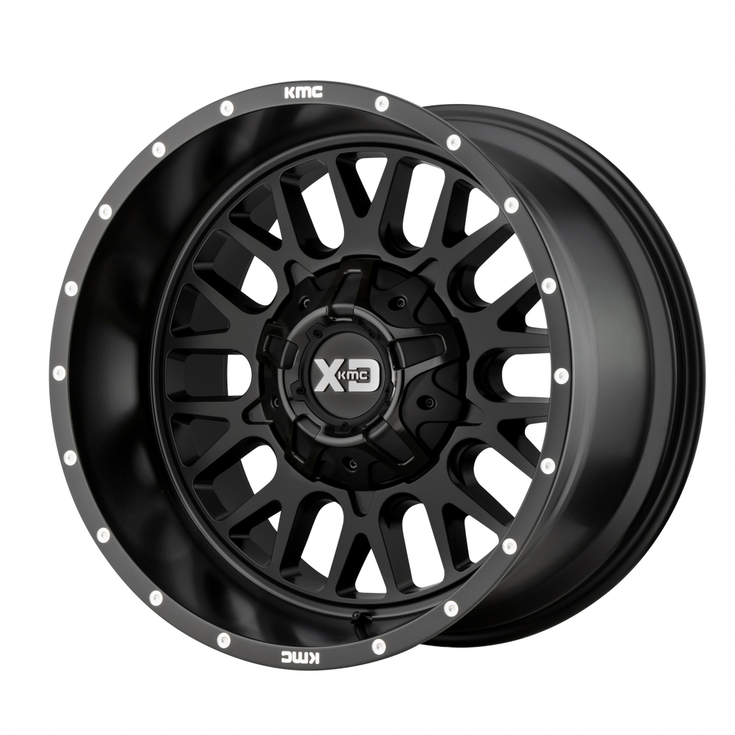 20x9 5x127/5x139.7 XD Series Offroad Wheels XD842 Snare Satin Black 0 offset 78.3 hub