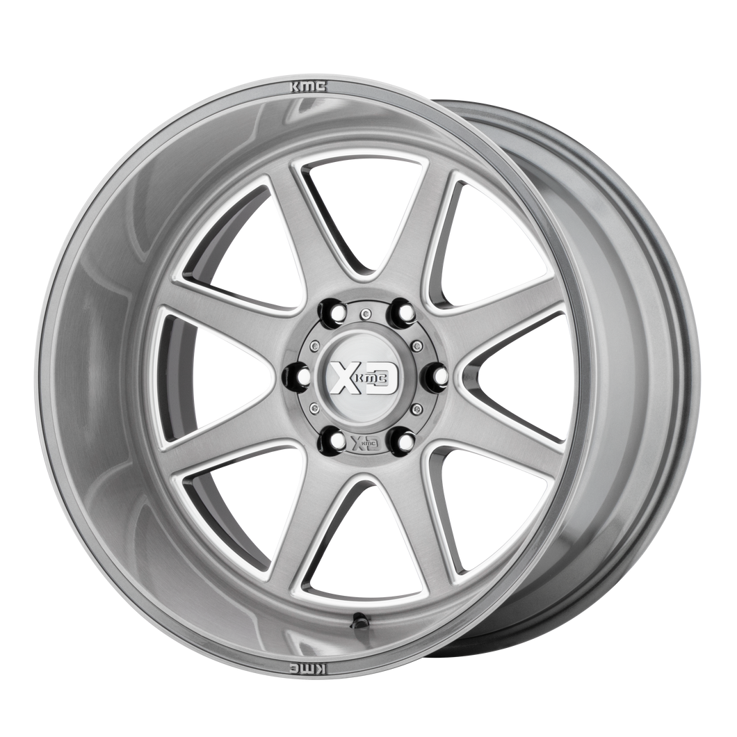 20x9 8x170 XD Series Offroad Wheels XD844 Pike Titanium Brushed Milled 18 offset 125.5 hub