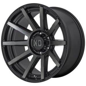 18x9 6x120 XD Series Offroad Wheels XD847 Outbreak Satin Black With Gray Tint 0 offset 66.9 hub