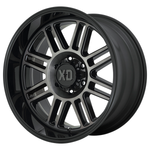 20x9 8x180 XD Series Offroad Wheels XD850 Cage Gloss Black With Gray Tint 0 offset 124.2 hub