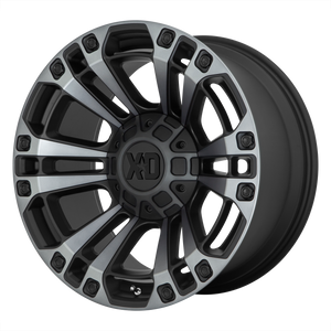 20x9 5x127/5x139.7 XD Series Offroad Wheels XD851 Monster 3 Satin Black With Gray Tint 0 offset 78.3 hub