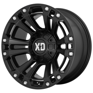 20x9 6x135/6x139.7 XD Series Offroad Wheels XD851 Monster 3 Satin Black 0 offset 106.25 hub