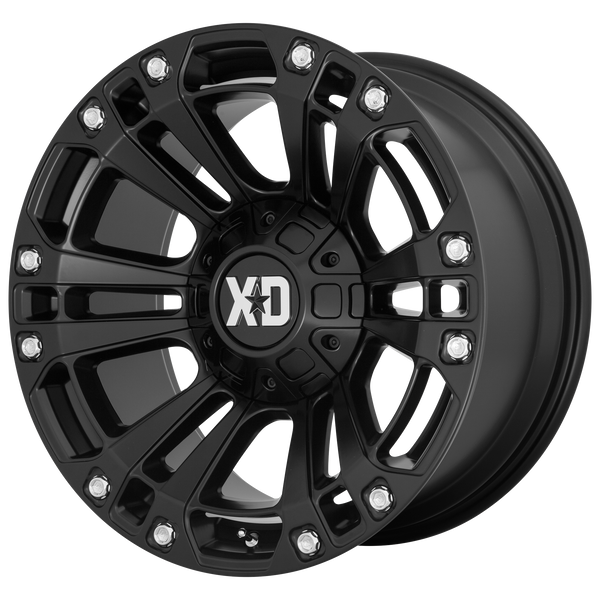 20x9 6x135/6x139.7 XD Series Offroad Wheels XD851 Monster 3 Satin Black 0 offset 106.25 hub