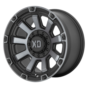 17x9 5x127/5x139.7 XD Series Offroad Wheels XD852 Gauntlet Satin Black With Gray Tint 0 offset 78.1 hub