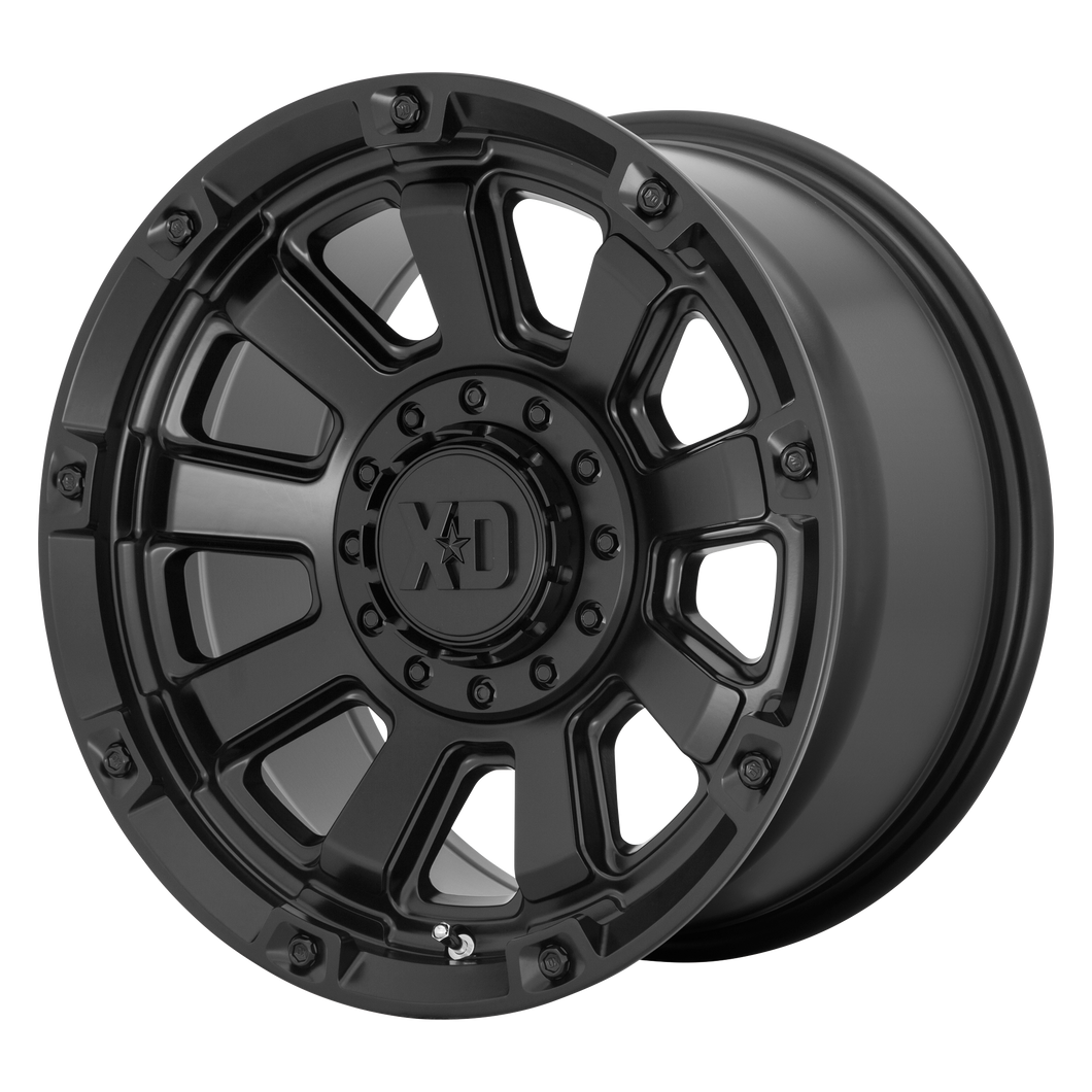 20x9 5x127/5x139.7 XD Series Offroad Wheels XD852 Gauntlet Satin Black 0 offset 78.1 hub