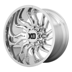 20x10 8x180 XD Series Offroad Wheels XD858 Tension Chrome -18 offset 124.2 hub