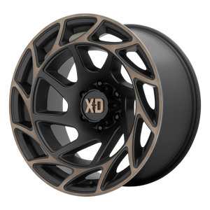 20x9 8x165.1 XD Series Offroad Wheels XD860 Onslaught Satin Black With Bronze Tint 0 offset 125.1 hub