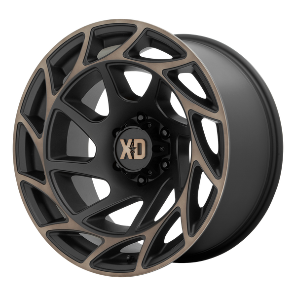 20x9 8x165.1 XD Series Offroad Wheels XD860 Onslaught Satin Black With Bronze Tint 0 offset 125.1 hub