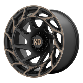 20x10 5x127 XD Series Offroad Wheels XD860 Onslaught Satin Black With Bronze Tint -18 offset 71.5 hub