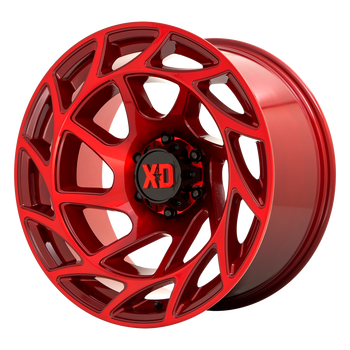 20x9 5x127 XD Series Offroad Wheels XD860 Onslaught Candy Red 0 offset 71.5 hub