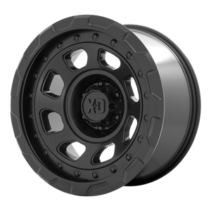 17x9 5x127 XD Series Offroad Wheels XD861 Storm Satin Black -12 offset 71.5 hub