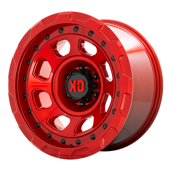 20x10 5x127 XD Series Offroad Wheels XD861 Storm Candy Red -18 offset 71.5 hub