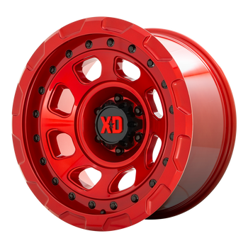 20x10 5x127 XD Series Offroad Wheels XD861 Storm Candy Red -18 offset 71.5 hub