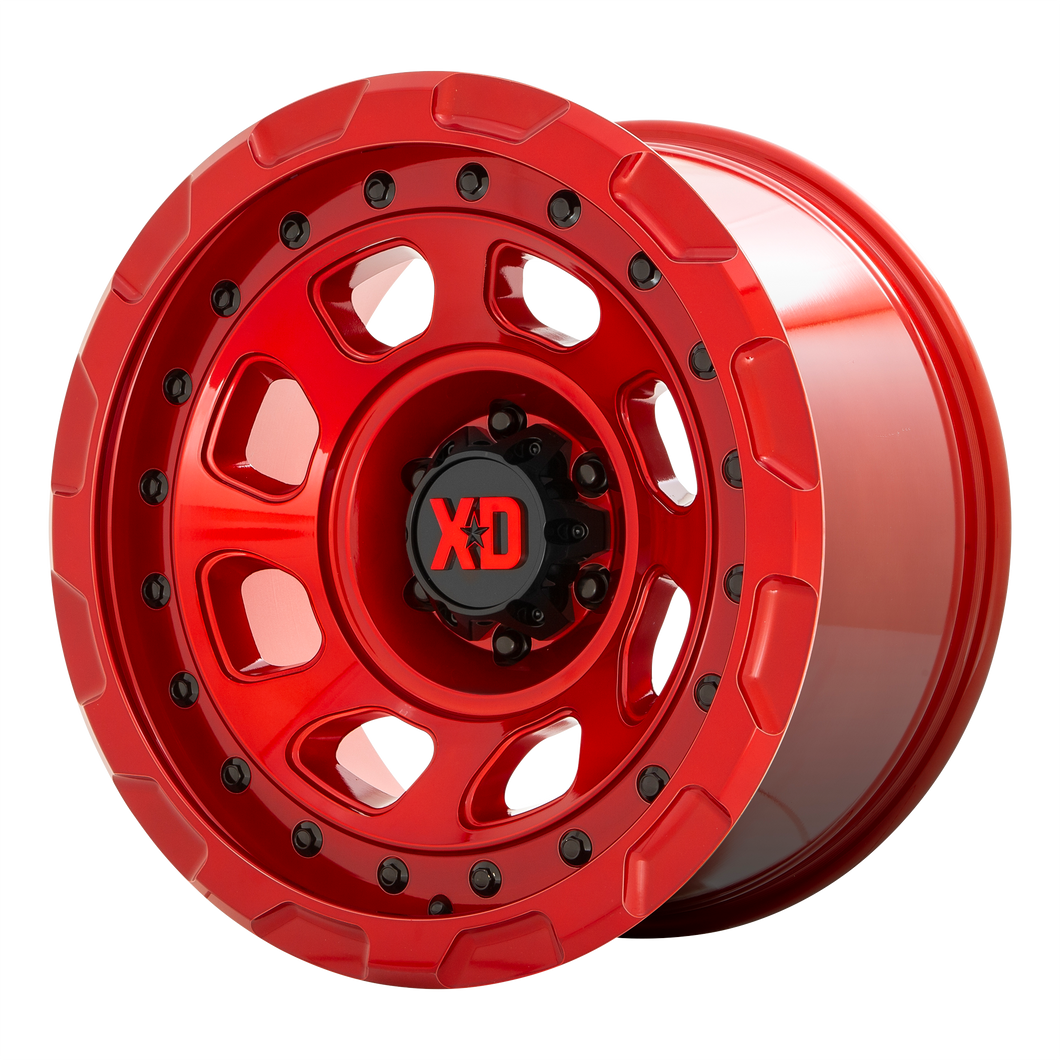 20x10 6x139.7 XD Series Offroad Wheels XD861 Storm Candy Red -18 offset 106.1 hub