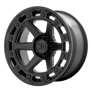 17x9 6x120 XD Series Offroad Wheels XD862 Raid Satin Black 0 offset 66.9 hub