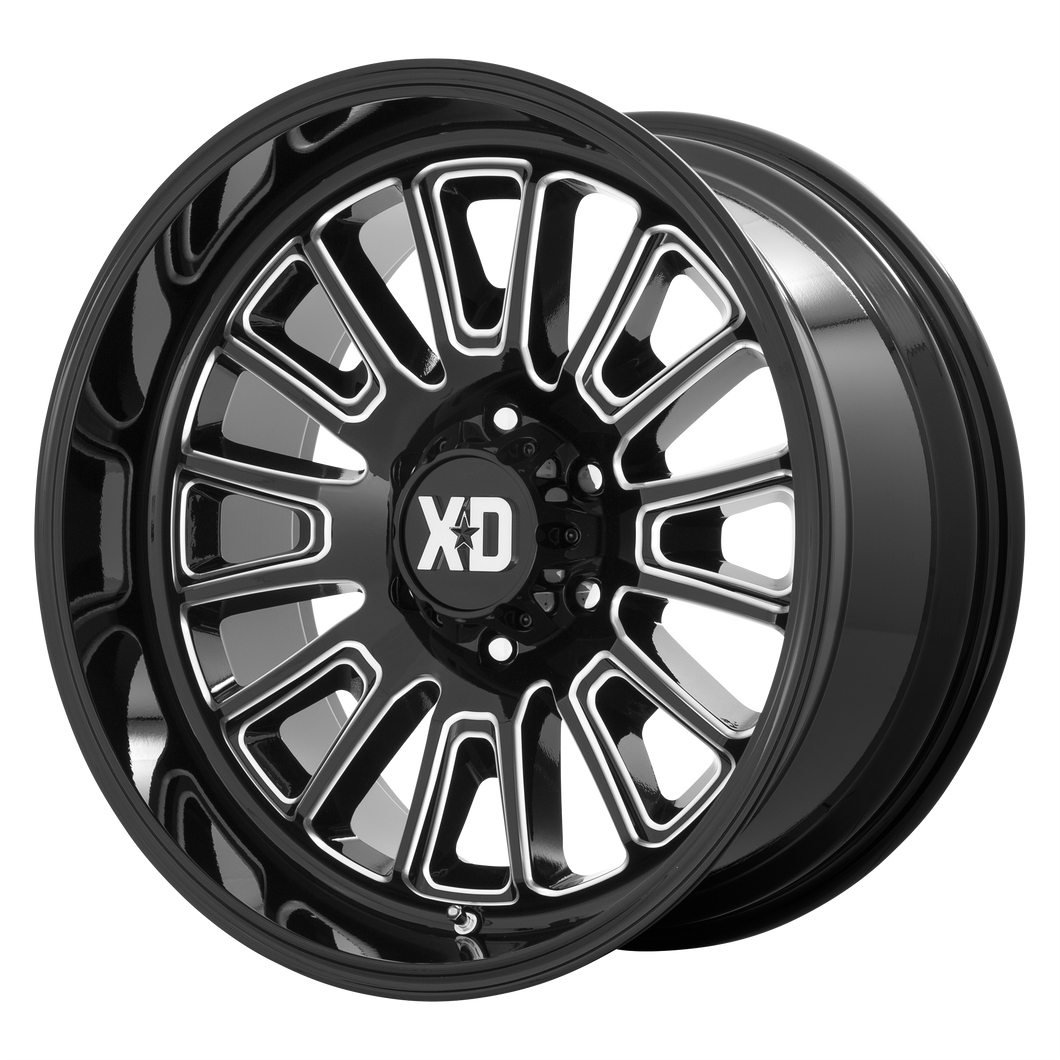 20x9 5x139.7 XD Series Offroad Wheels XD864 Rover Gloss Black Milled 0 offset 78.1 hub