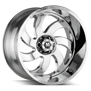 22x12 Off Road Monster Wheels M07 BLANK 5 ET 78.1 hub - Chrome