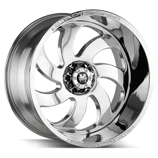 20x10 Off Road Monster Wheels M07 BLANK 0 ET 78.1 hub - Chrome