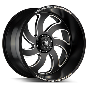 20x10 Off Road Monster Wheels M07 6x139.7 0 ET 106.4 hub - Flat Black Milled