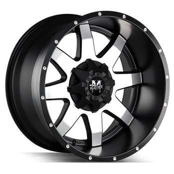 20x9 Off Road Monster Wheels M08 5x127 -76 ET 78.1 hub - Flat Black Machined