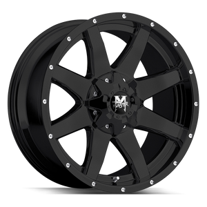 18x9 Off Road Monster Wheels M08 6x135 -44 ET 106.4 hub - Flat Black