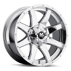 20x9 Off Road Monster Wheels M08 6x135 5 ET 106.4 hub - Chrome