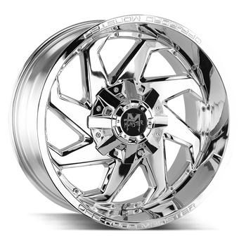 20x10 Off Road Monster Wheels M09 BLANK -44 ET 125.2 hub - Chrome