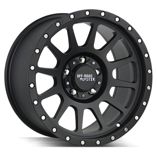 18x9 Off Road Monster Wheels M10 5x127 -44 ET 78.1 hub - Flat Black